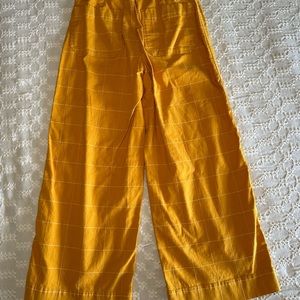 Madewell wide leg yellow pant
